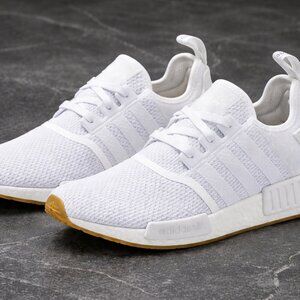 New Sz 14 Adidas Originals NMD_R1  White Gum Men's Running Shoes Sneakers